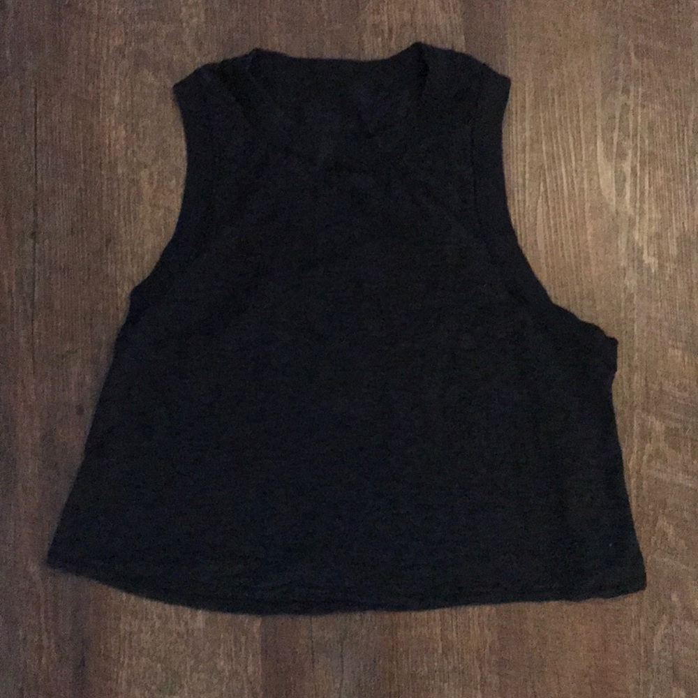 Lululemon burnout high neck crop top